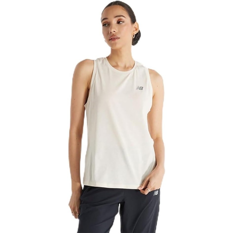 image:imageNew Balance Womens Sport Essentials Heathertech TankLinen Heather