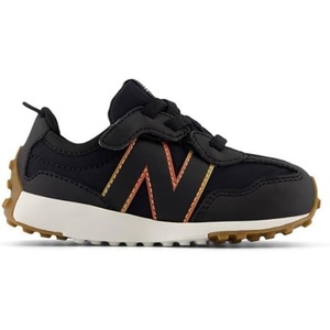 New Balance Baby Girls’ 327 Hook & Loop Sneakers(Black/Gum)