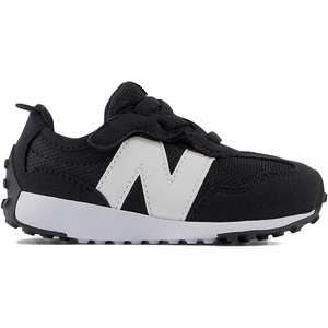 New Balance Baby Girls’ 327 Hook & Loop Sneakers(Black/Real Pink)