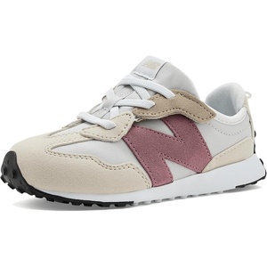 New Balance Baby Girls’ 327 Hook & Loop Sneakers(Grey Matter/Rosewood)