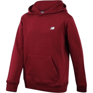New Balance Boys Cotton Fleece Pullover Hoodie with Pocket, 2T-20 | Soft Brushed Interior, Lined Hood & Ribbed Cuffs, Athletic Logo for Layering at School, Sports & Everyday Play(Mercury Red)