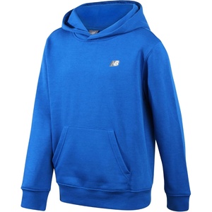 New Balance Boys Cotton Fleece Pullover Hoodie with Pocket, 2T-20 | Soft Brushed Interior, Lined Hood & Ribbed Cuffs, Athletic Logo for Layering at School, Sports & Everyday Play(Blue Oasis)