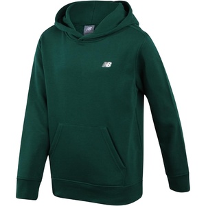 New Balance Boys Cotton Fleece Pullover Hoodie with Pocket, 2T-20 | Soft Brushed Interior, Lined Hood & Ribbed Cuffs, Athletic Logo for Layering at School, Sports & Everyday Play(Marsh Green)