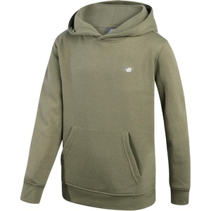 New Balance Boys Cotton Fleece Pullover Hoodie with Pocket, 2T-20 | Soft Brushed Interior, Lined Hood & Ribbed Cuffs, Athletic Logo for Layering at School, Sports & Everyday Play(Olive Leaf)