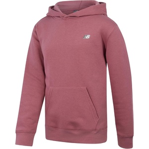 New Balance Boys Cotton Fleece Pullover Hoodie with Pocket, 2T-20 | Soft Brushed Interior, Lined Hood & Ribbed Cuffs, Athletic Logo for Layering at School, Sports & Everyday Play(Rosewood)