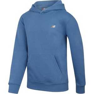 New Balance Boys Cotton Fleece Pullover Hoodie with Pocket, 2T-20 | Soft Brushed Interior, Lined Hood & Ribbed Cuffs, Athletic Logo for Layering at School, Sports & Everyday Play(Blue Laguna)