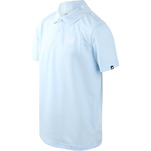 New Balance Boys Polo Shirt, Active Short Sleeve Golf Polo, Sizes 8-20 | Soft, Breathable Fabric, Classic Collar Meets Dress Code, Resists Fading, Pairs with Khakis or Joggers, School Ready(Quarry Blue)