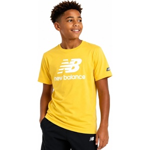 New Balance Boys Shirts, Short Sleeve Cotton Graphic Tee, Athletic Teens | Soft Breathable Blend, Classic Logo Look, Layer under Hoodies or Wear Solo for School, Sports & Weekends, Sizes 8-20(Ginger Spice)