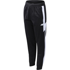 New Balance Boys Sweatpants, Performance Tricot Joggers, Drawstring Waist | Secure Zip Pockets, Breathable Stretch Fabric, Reinforced Stitching, Tapered Cuffed Hem for Gym, School & Field Play(Black White)