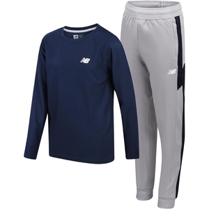 New Balance Boys Sweatpants Set – 2 Piece Athletic Bomber Jacket and Fleece Joggers Sweatpants Youth Activewear Set(Navy Cloud)
