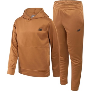 New Balance Boys Sweatsuit Set – 2 Piece Tech Fleece Hoodie Sweatshirt and Jogger Sweatpants Tracksuit Set for Boys (2T-16)(Dark Incense)