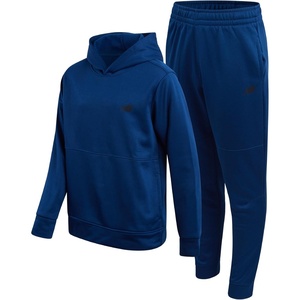 New Balance Boys Sweatsuit Set – 2 Piece Tech Fleece Hoodie Sweatshirt and Jogger Sweatpants Tracksuit Set for Boys (2T-16)(Galaxy Blue)