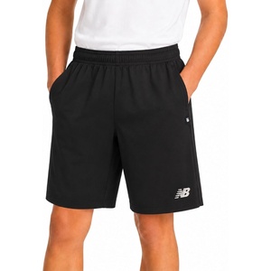 New Balance Boys Woven Shorts, Basketball, Soccer, Running, Gym, Kids Fit | Smooth Stretch Moves with Him, Flexible Waistband, Secure Pockets, Easy Pull-On, Fits Ages 8 to 20(Dark Black)