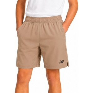 New Balance Boys Woven Shorts, Basketball, Soccer, Running, Gym, Kids Fit | Smooth Stretch Moves with Him, Flexible Waistband, Secure Pockets, Easy Pull-On, Fits Ages 8 to 20(Dark Incense)