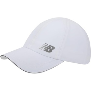 New Balance High Pony Performance Hat – Moisture Wicking, Reflective, Ultra-Light, Breathable Sports Cap Adult – One Size(White)