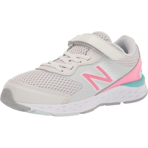 New Balance Kids’ 680 V6 Hook and Loop Running Shoe(Nimbus Cloud/Bubblegum/Surf)