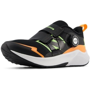 New Balance Kids’ DynaSoft Reveal V4 Boa Running Shoe(Black/Bleached Lime Glo/Hot Mango)