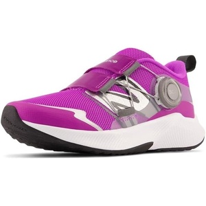 New Balance Kids’ DynaSoft Reveal V4 Boa Running Shoe(Cosmic Rose/Purple Punch/Silver Metallic)