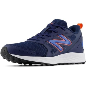 New Balance Kids Fresh Foam 650 V1 Lace-up Running Shoe(Nb Navy/Blue Oasis/Team Orange)