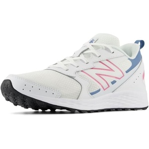 New Balance Kids Fresh Foam 650 V1 Lace-up Running Shoe(White/Real Pink/Heron Blue)