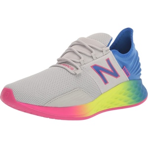 New Balance Kids’ Fresh Foam Roav V1 Lace-up Sneaker(Light Aluminum/Cobalt)