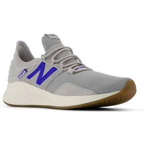 New Balance Kids’ Fresh Foam Roav V1 Lace-up Sneaker(Raincloud/Blue Gemstone/Sea Salt)