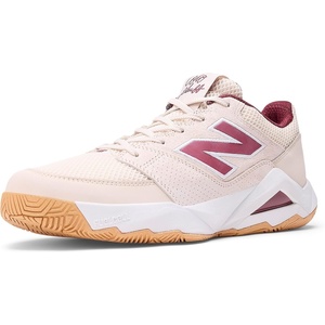 New Balance Men’s Coco Delray V2 Hard Court Shoes(Bisque/Monarch Burgundy/Gum)