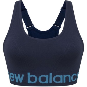 New Balance Seamless Cami Sports Bra, Adjustable Straps with Keyhole Breathability, Pigment, Medium