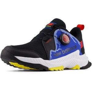 New Balance Unisex-Child Dynasoft Trail Magic V1 Boa Running Shoe(Black/Blue Oasis/True Red)