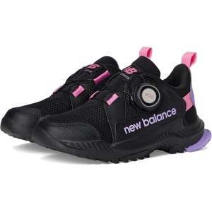 New Balance Unisex-Child Dynasoft Trail Magic V1 Boa Running Shoe(Black/Violet Crush/Real Pink)