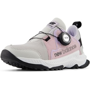 New Balance Unisex-Child Dynasoft Trail Magic V1 Boa Running Shoe(Grey Matter/Twilight Haze/Bright Lavender)