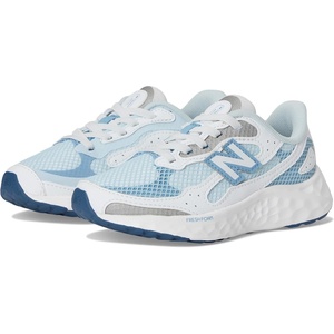 New Balance Unisex-Child Fresh Foam Arishi V4 Tiralux Bungee(Frosted Glass/White/Stillwater)
