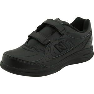 New Balance Women’s 577 V1 Hook and Loop Walking Shoe(Black/Black)