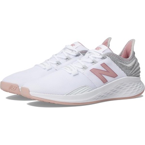 New Balance Women’s Fresh Foam Roav V1 Running Shoe(White/Pink)