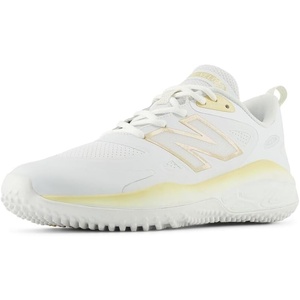 New Balance Women’s Fresh Foam Velo V4 Turf-Trainer(White/Team Gold)