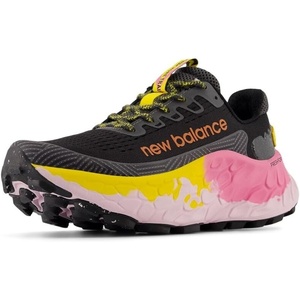 New Balance Women’s Fresh Foam X More Trail V3(Black/Ginger Lemon/Real Pink)