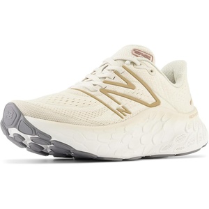 New Balance Women’s Fresh Foam X More V4 Running Shoe(Timberwolf/Gold Metallic)