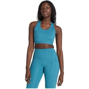 New Balance Women’s Nb Sleek Medium Support Pocket Sports Bra(Terrarium)