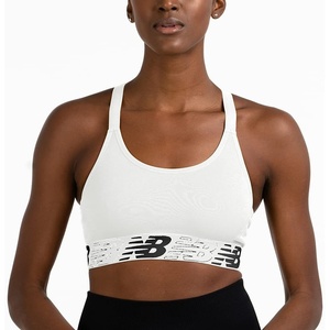 New Balance Women’s New Balance Seamless Sports Bra(Munsell White Logo)