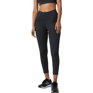 New Balance Womens Shape Shield 7/8 High Rise Pocket Tight(Black)