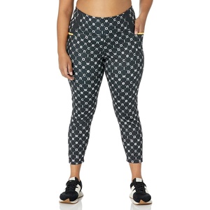 New Balance Womens Shape Shield 7/8 High Rise Pocket Tight(Black Multi)