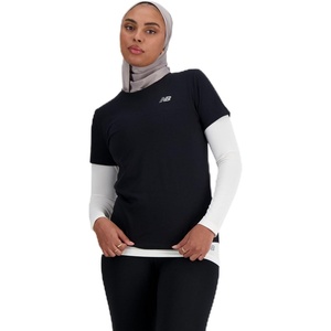 New Balance Women’s Sport Essentials Heathertech T-Shirt(Black)