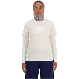 New Balance Women’s Sport Essentials Jersey Logo T-Shirt(Linen)