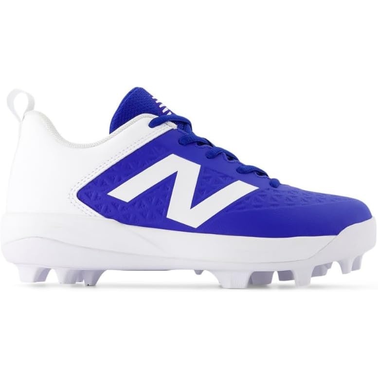 image:imageNew Balance Kids 4040 V8 RubberMolded Baseball ShoeTeam RoyalNb 103 White