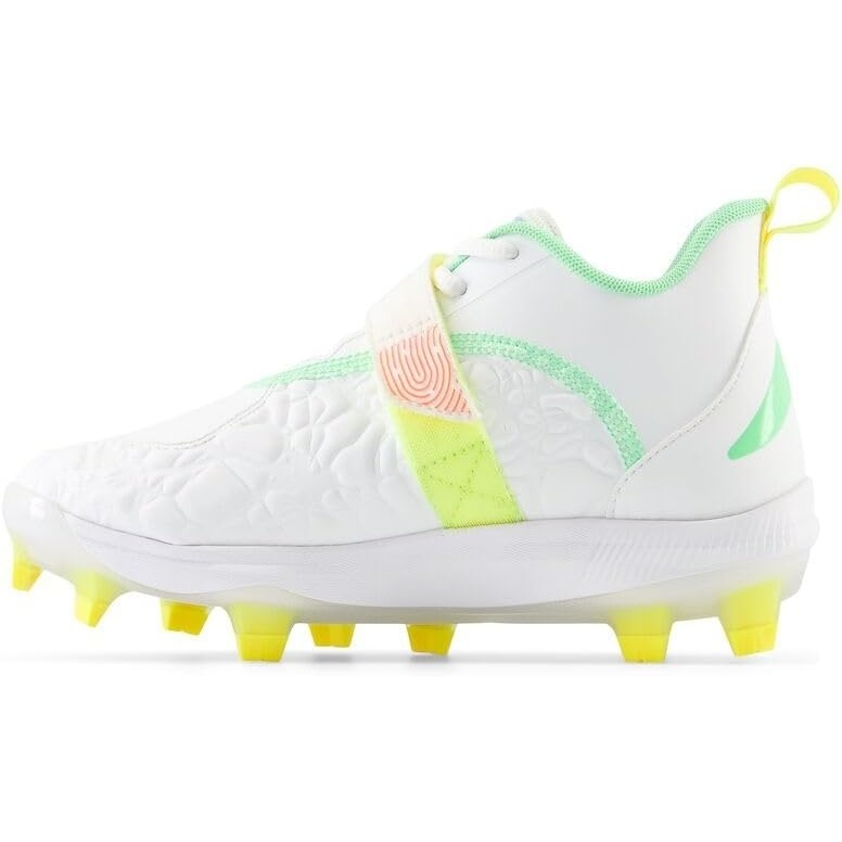 image:imageNew Balance Kids Lindor V2 Baseball ShoesWhiteNeon DragonflyCosmic Pineapple