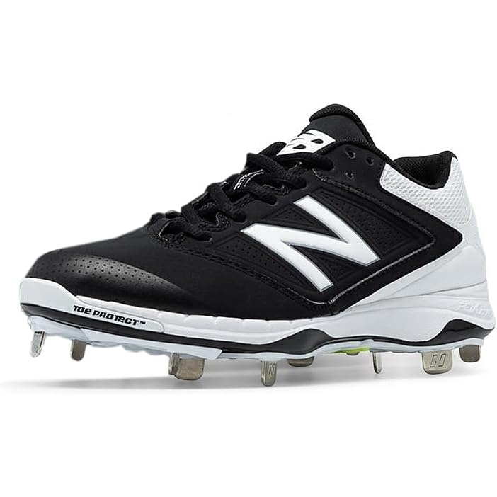 image:imageNew Balance Low Cut 4040v1 Womens Cushioning Metal Softball Cleat BlackWhite