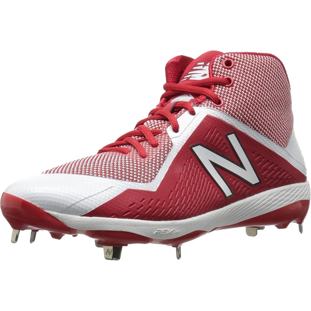 image:imageNew Balance Mens 4040 V4 Metal Baseball ShoeRedWhite