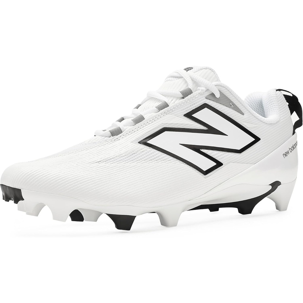 image:imageNew Balance Mens Burnx5 Lacrosse Cleats Shoe NB WhiteArctic Fox 8 Wide
