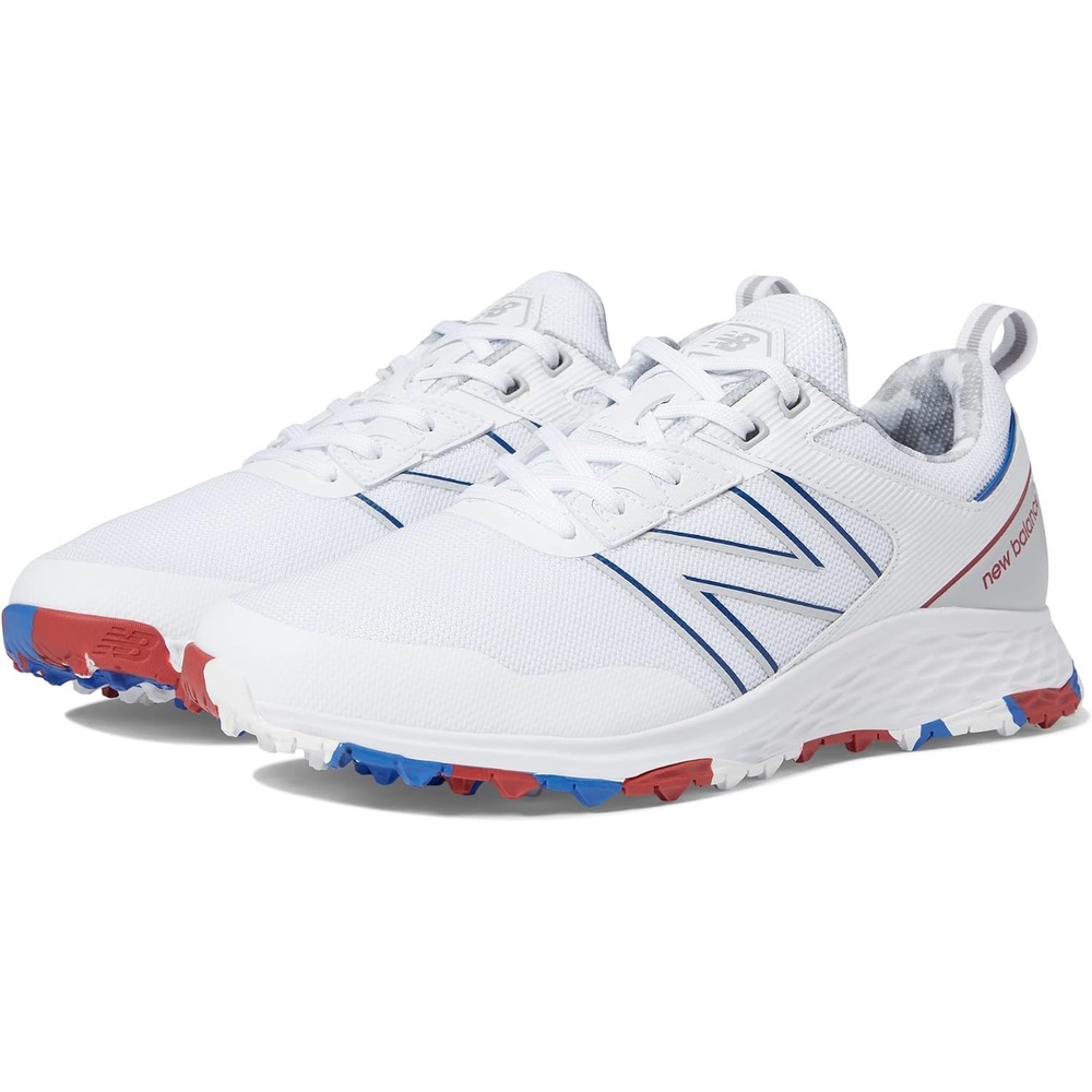 image:imageNew Balance Mens Fresh Foam Contend Golf ShoesRedWhiteBlue