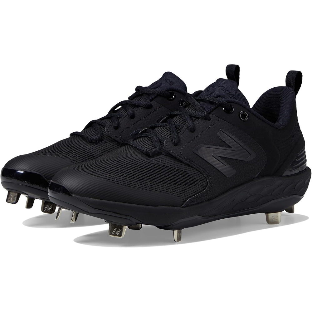 image:imageNew Balance Mens Fresh Foam X 3000 V6 Metal Baseball ShoesBlackBlack